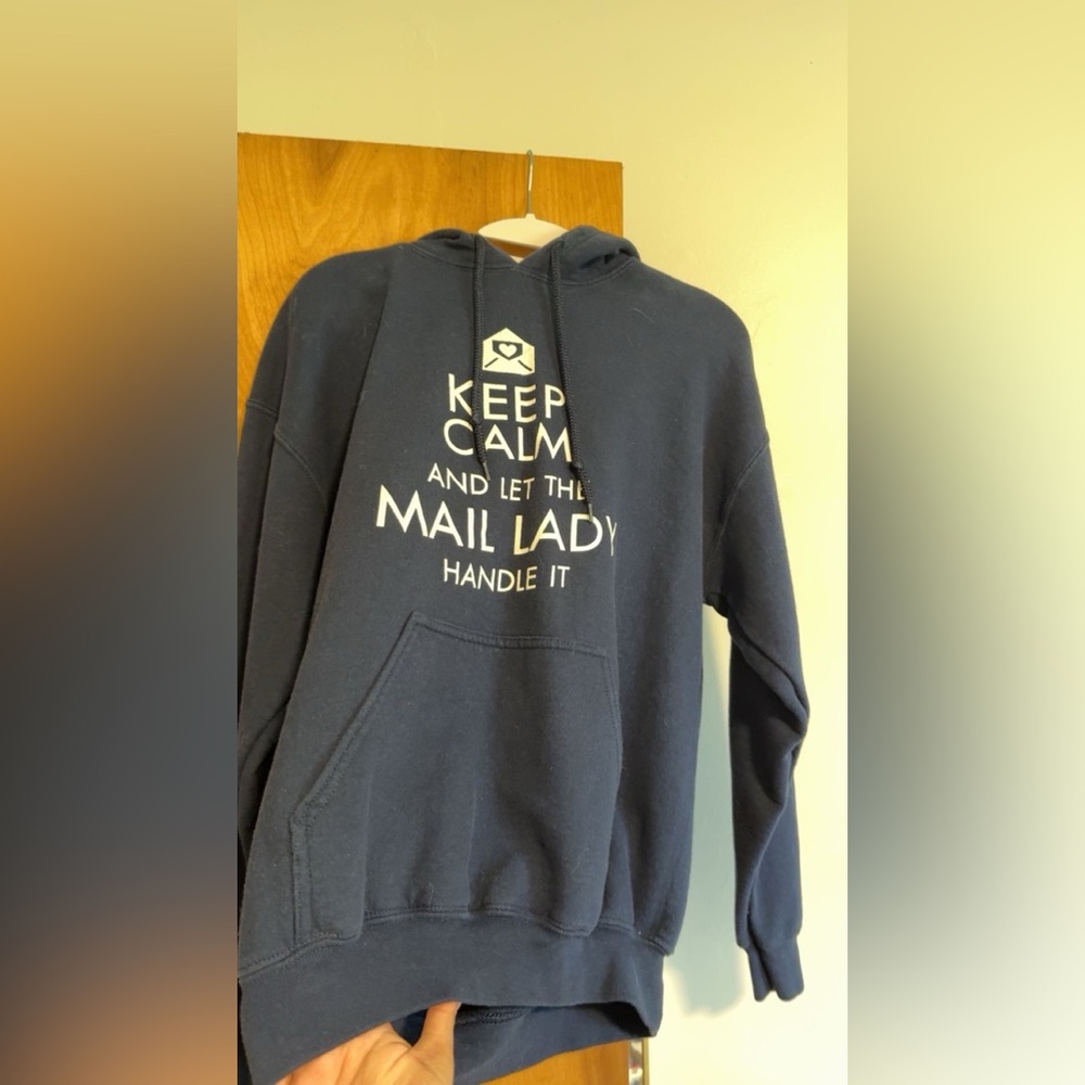 Navy Blue Graphic Hoodie